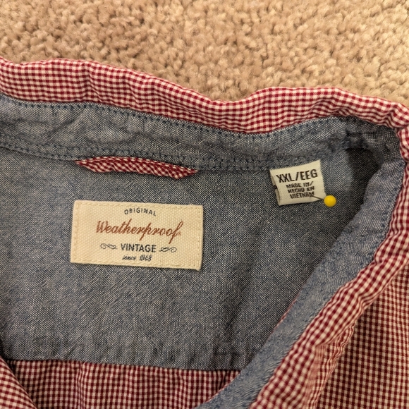 Weatherproof red check 2X button up - Picture 4 of 7